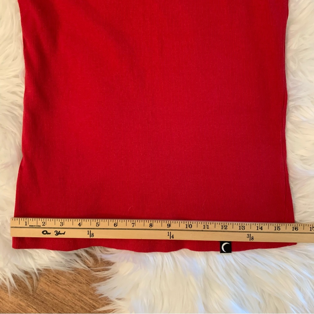 ZYIA Red Cali Tank Top Sz XL Ribbed Activewear Yoga Fitness Workout Gym - Picture 8 of 12